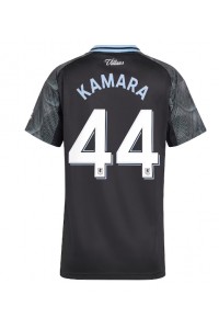 Aston Villa Boubacar Kamara #44 Jalkapallovaatteet Naisten Vieraspaita 2025-26 Lyhythihainen